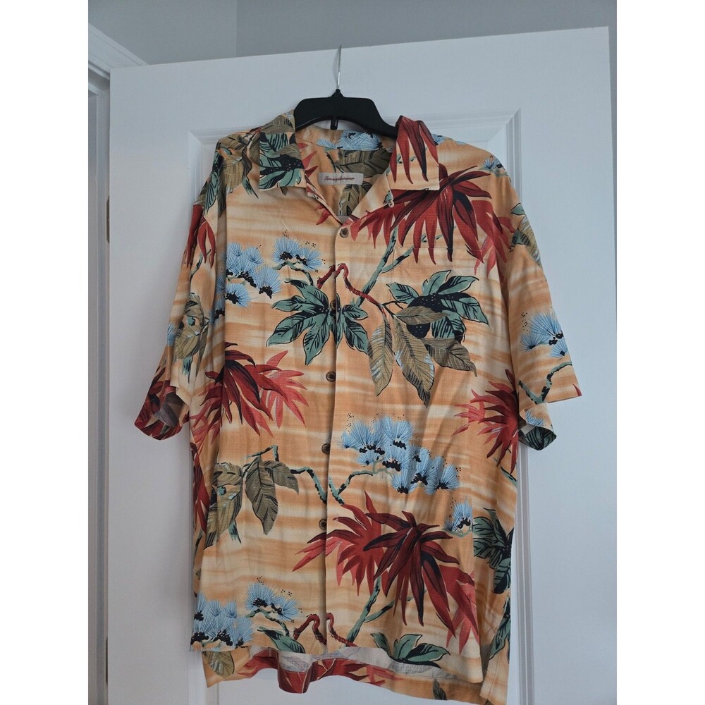 Tommy Bahama Hawaiian Button-Front Short Sleeve Shirt XL